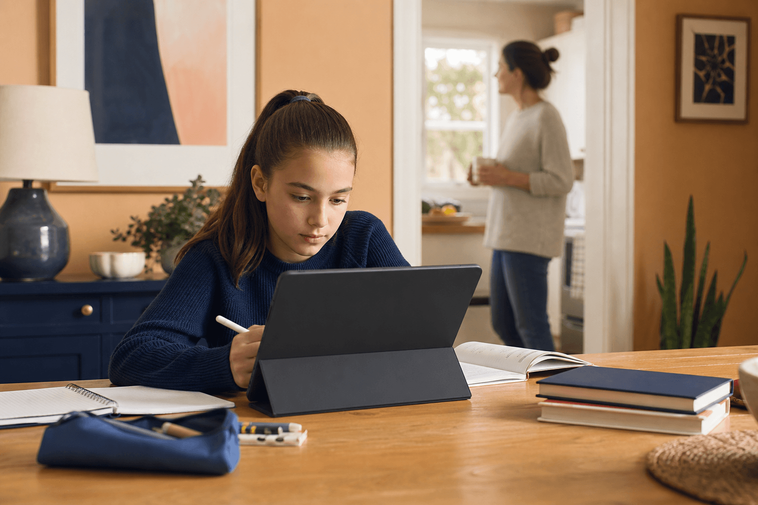 ילד משתמש בטאבלט Teclast T50 Plus